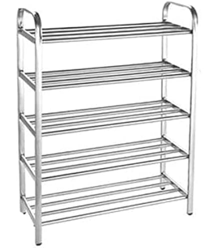 Amazon｜ステンレス鋼の靴ラック、ステンレススチール シューズラック